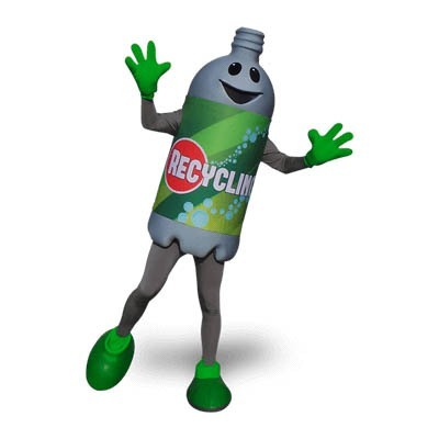 Bottle Mascot Costume - Recycling