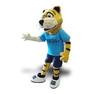 Tiger Mascot Costume - made for Cardiff Sport