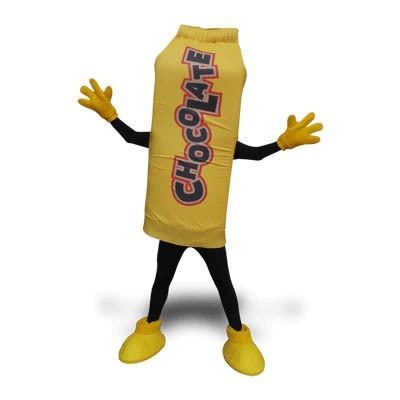 Chocolate Bar Mascot Costume