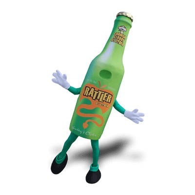 Cider Bottle Mascot for Rattler