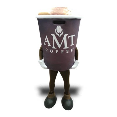 Coffee Cup Mascot Costume - Cappucino!
