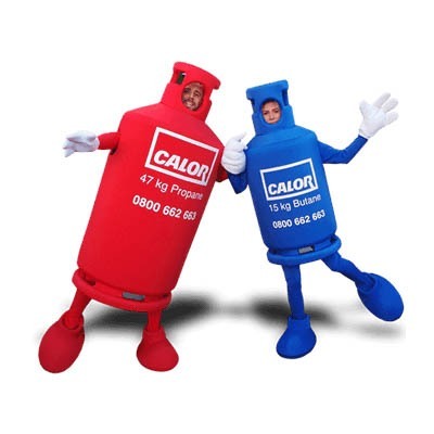 Gas Canister Mascot Costume - Calor