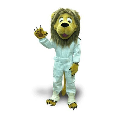 Lion Mascot Costume - Racing Driver