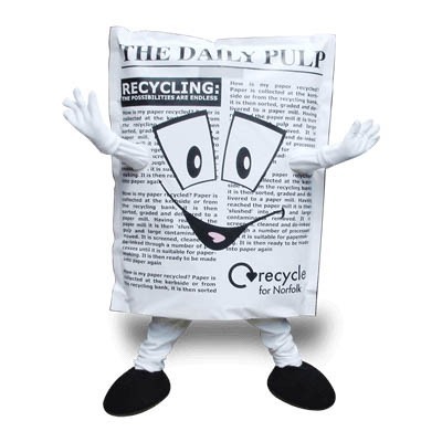 Newspaper Mascot Costume