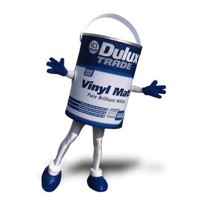 Paint Can Mascot Costume - Dulux Vinyl Matt