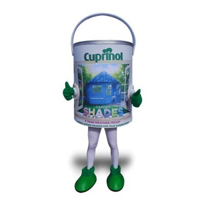 Paint Tin Mascots - Cuprinol