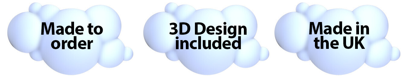 Made to order in the UK: 3D design included